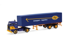 Herpa 321624 - H0 - Volvo F88 Koffer-Sattelzug ASG - Schweden
